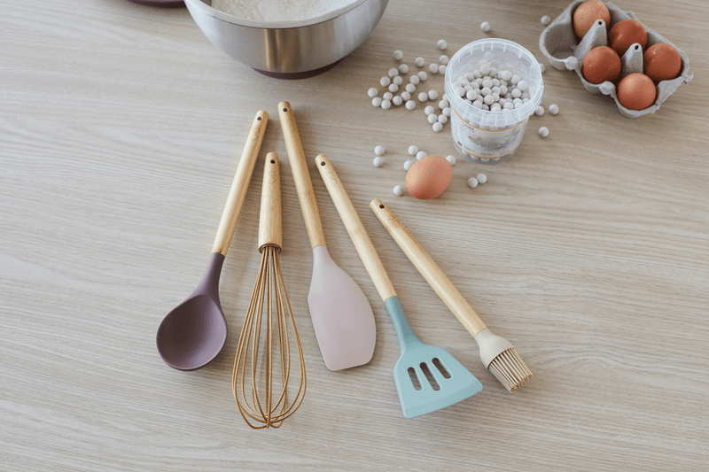 Point-Virgule | Set de 2 éponges en fibre de bambou - Vert