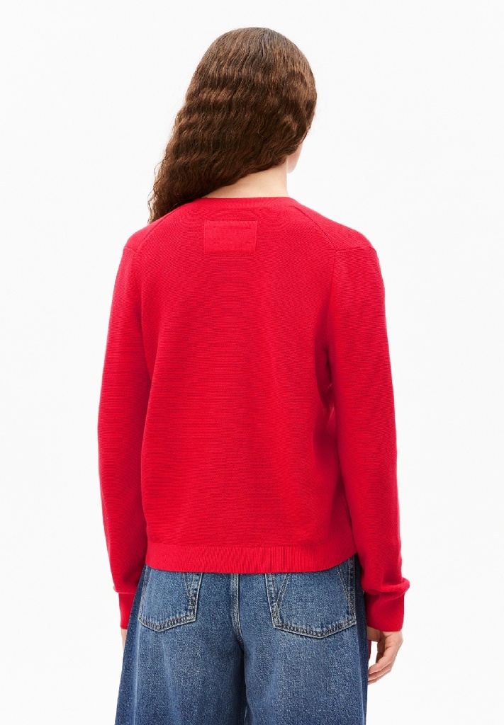 ARMEDANGELS | Strick Cardigan - MENAAL LINKS LINKS - mars red