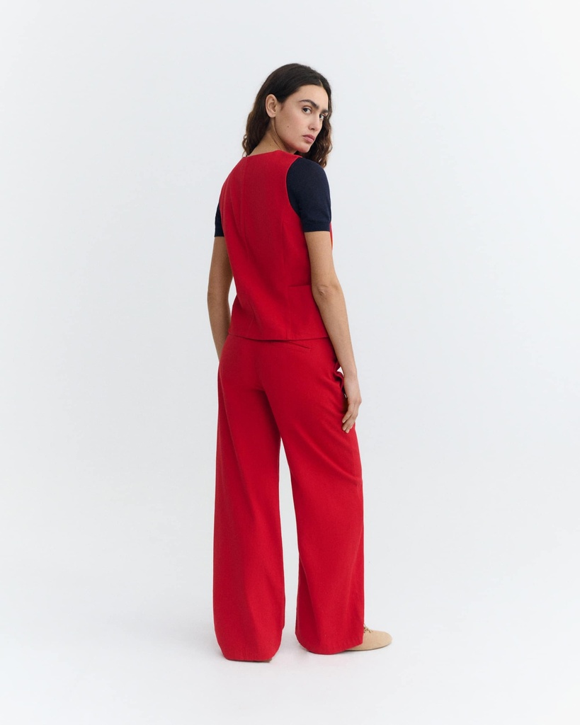 THINKING MU | CLAVEL KARINA PANTS - RED - FEMME