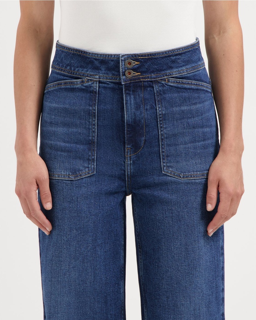 Kuyichi | Farrah Worker Faded Blue