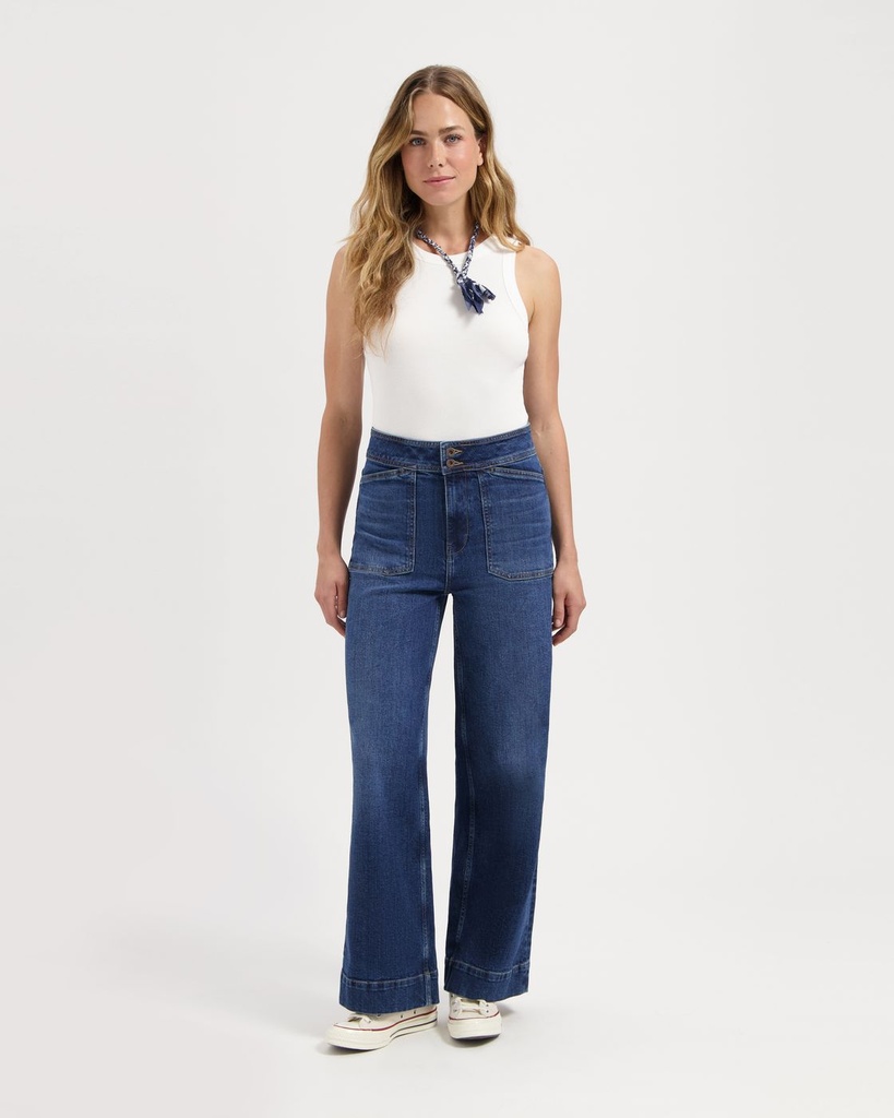 Kuyichi | Farrah Worker Faded Blue