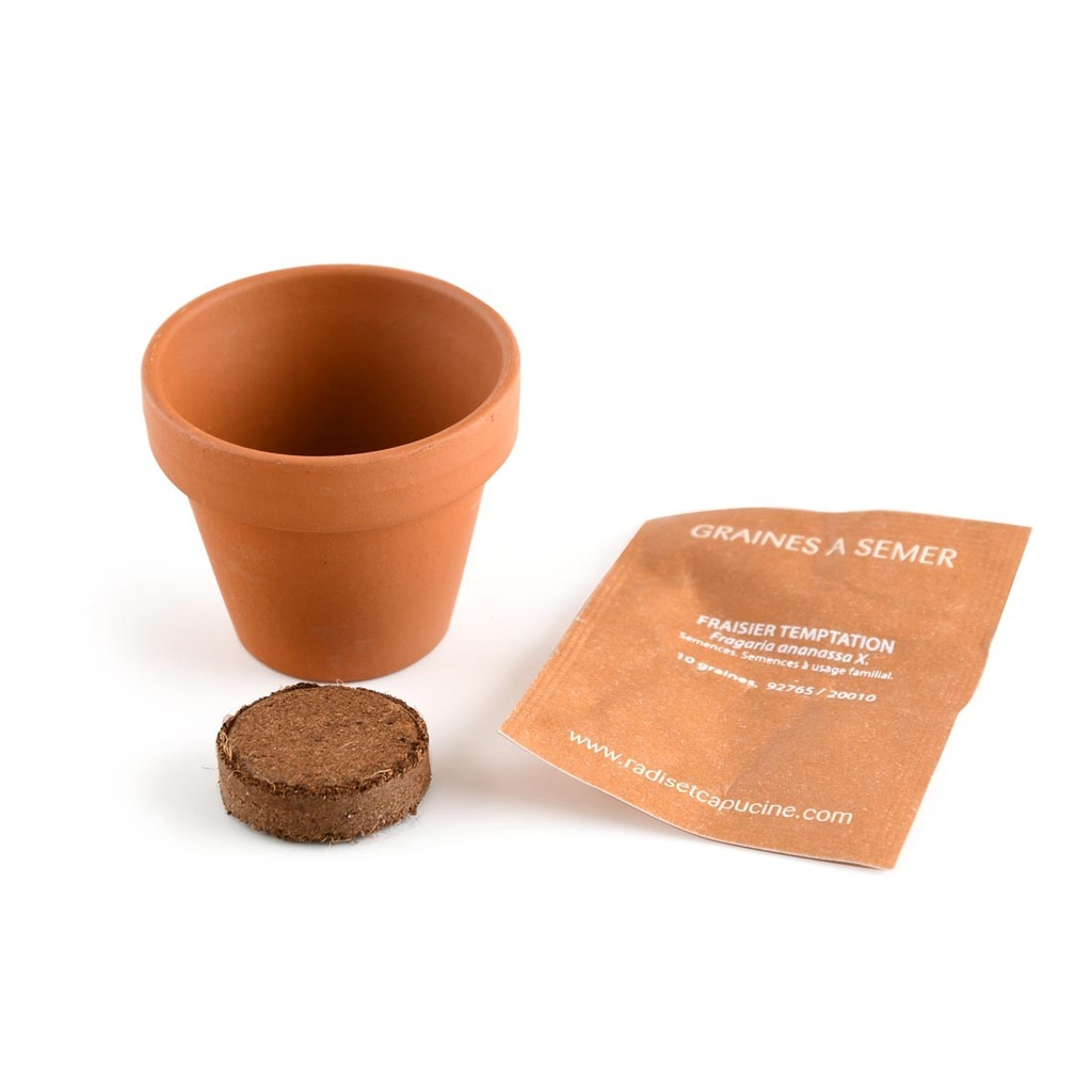 Radis et Capucine |  Mini kit jardinage fraise