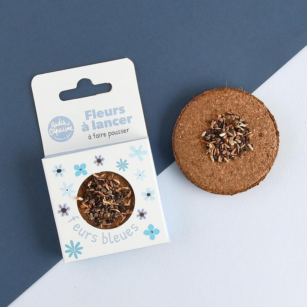 Radis et Capucine || Fleurs à lancer - Fleurs bleues