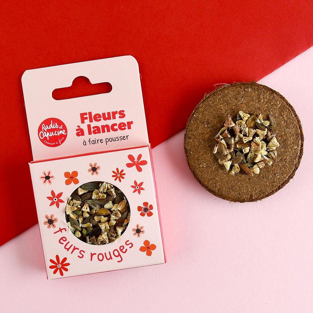 Radis et Capucine || Fleurs à lancer - Fleurs rouges