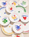 EMOI-EMOI | L'assiette Bonheur en porcelaine - 19 cm