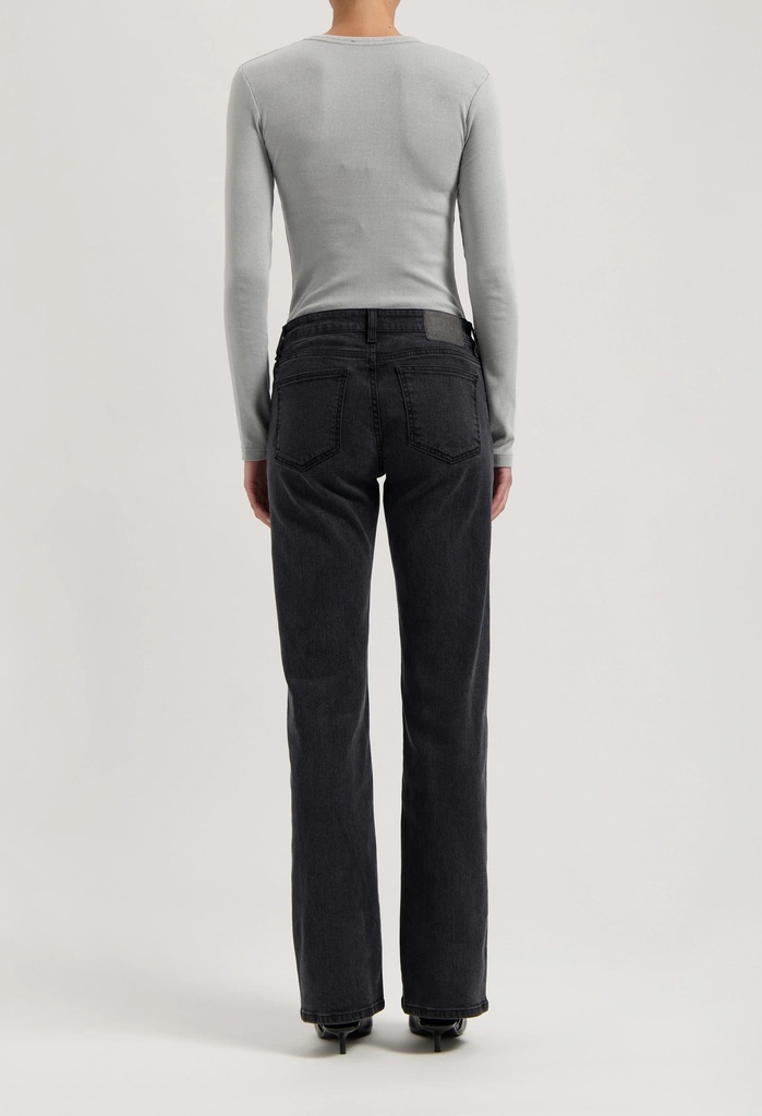 MUD JEANS || Jean Carry Mid Straight -  Black Vintage