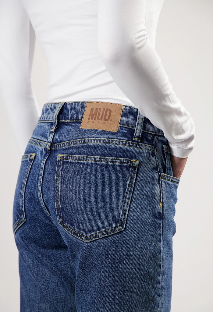 MUD JEANS || Jean Carry Mid Straight - Stone Vintage
