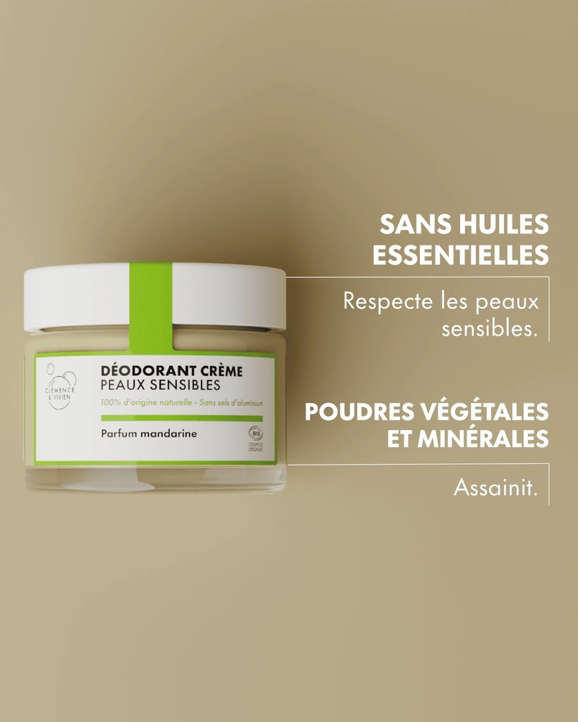 Clémence et Vivien || Déodorant naturel - Mandarine Peau Sensible