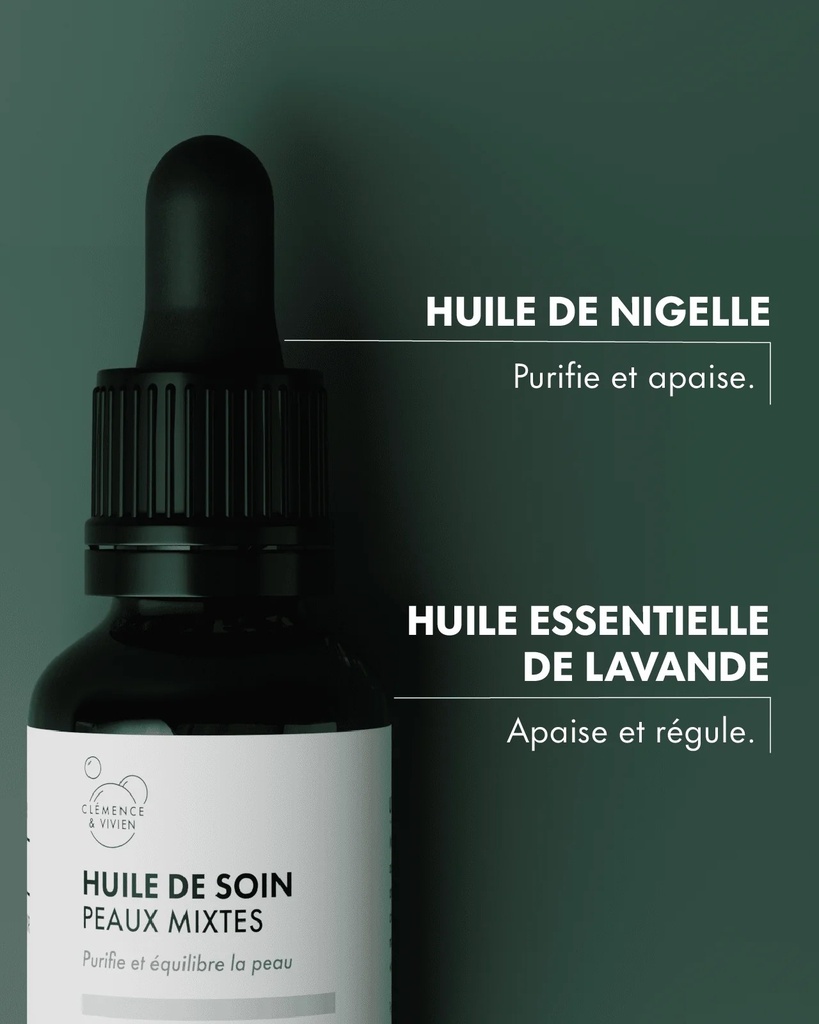 Clémence et Vivien || Huile de Soin Peaux Mixtes - 30ml