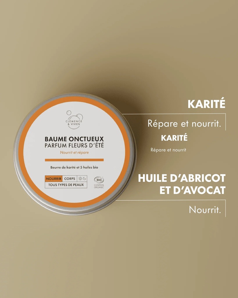 Clémence et Vivien || Mini Baume Onctueux - Fleurs d'été - 50ml