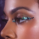 Si si la paillette | Strass Réutilisable - Paon 