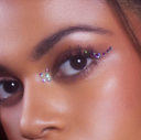 Si si la paillette | Strass Réutilisable - Paon 