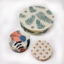 Another Way | Lot de 3 emballages réutilisables Bee Wrap - Tropical - SML