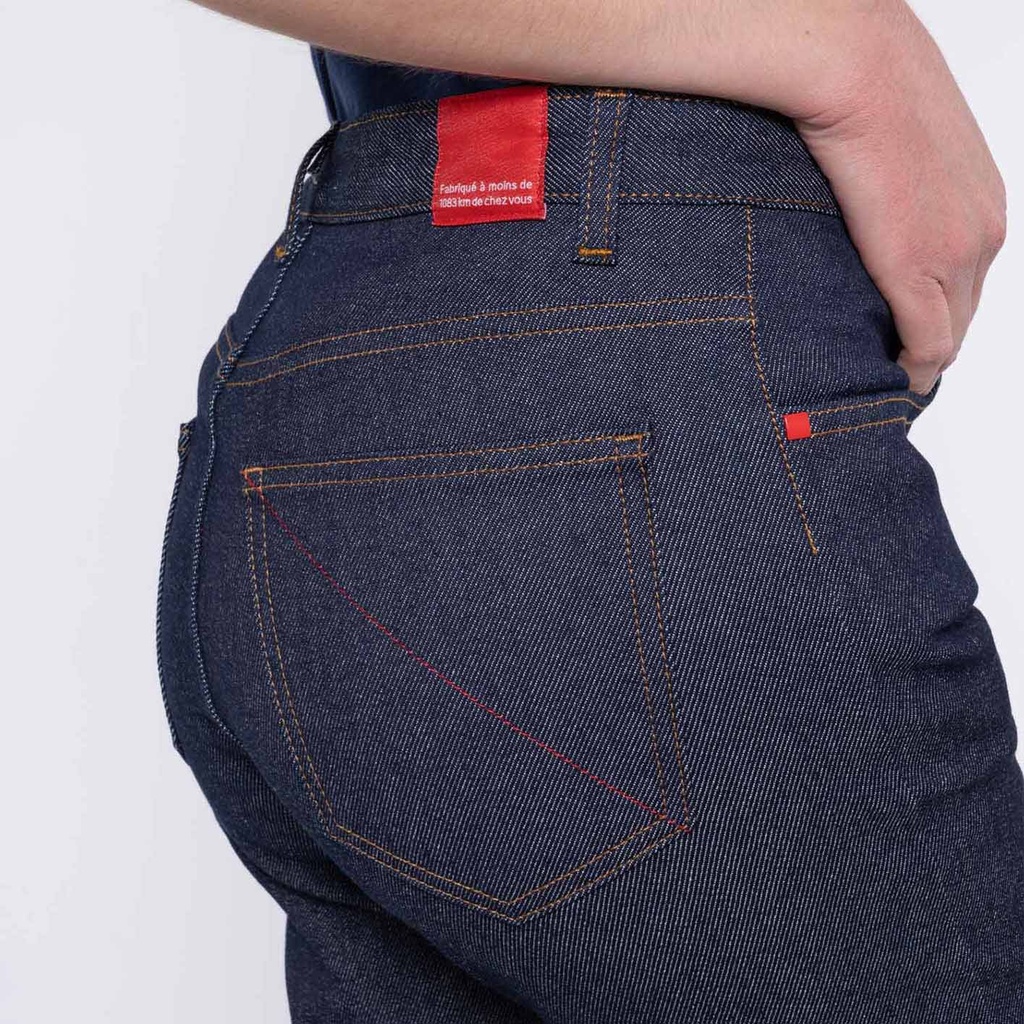 1083 | Jeans 202 Femme - Évasé SuperDenimFlex Indigo Brut 