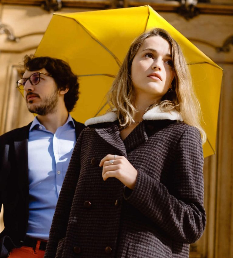 Anatole | Mini parapluie jaune moutarde - micro & solide - MARTIN