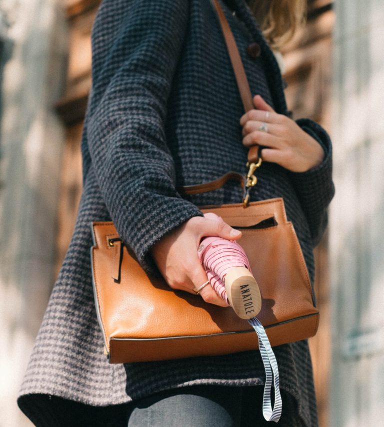 Anatole |Mini parapluie rose - micro & solide - MADELEINE