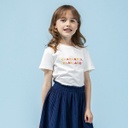 [GEF-NOSE-800173_7010] La Gentle Factory | T-shirt Paloma - Charmante Française - Ecru (10 ans)
