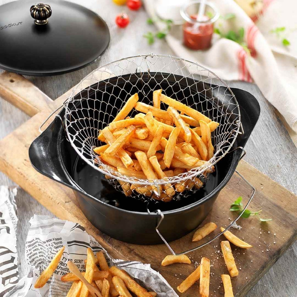 Cookut | Panier friture simple pour cocotte 28 cm