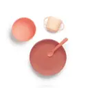 EKOBO || Coffret Repas Bébé en Silicone Premium – Corail
