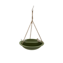 Point Virgule | Baignoire / Mangeoire pour oiseaux en fibre de bambou - Vert /TAUPE