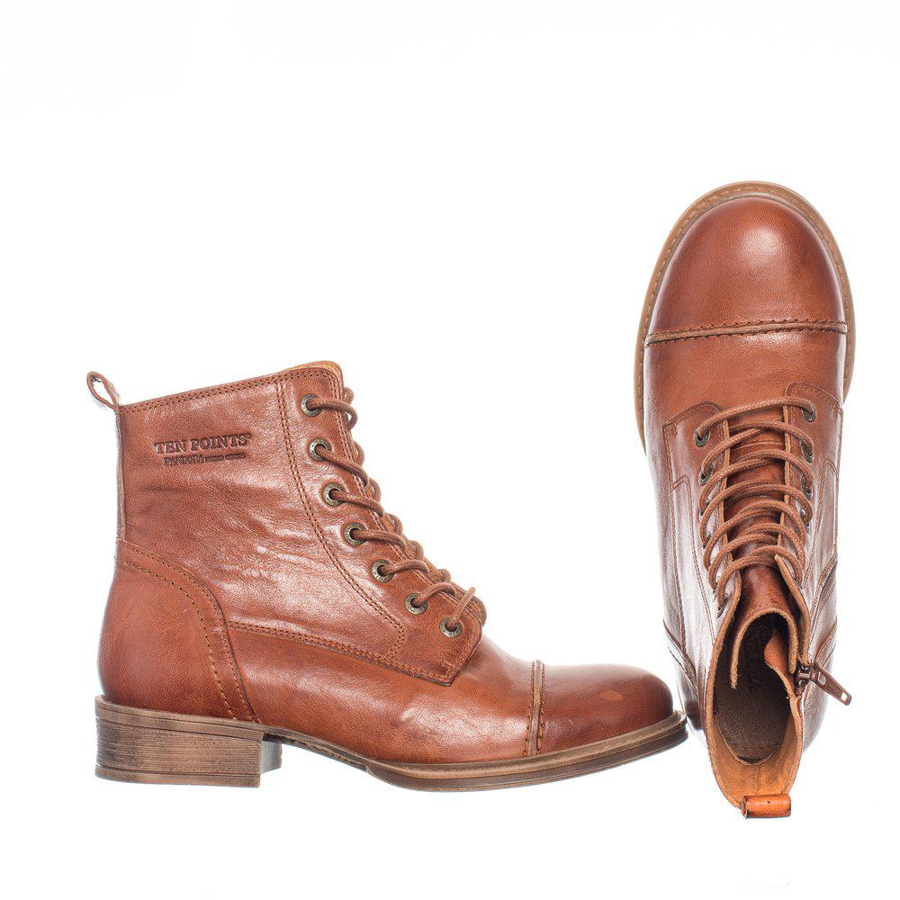 TEN POINTS || Bottines Pandora – Cognac – Femme