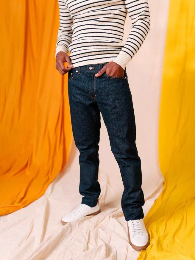 1083 | Jean 101N  Superdenim Indigo Brut carde - Homme