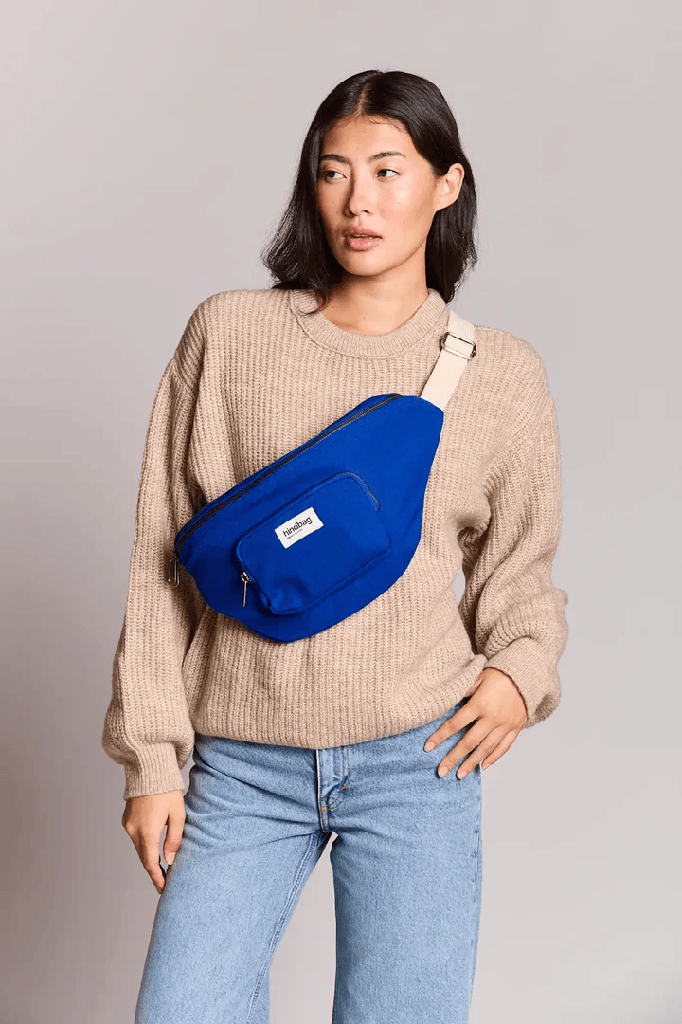 HINDBAG || Sac banane XL Sofia – Bleu électrique