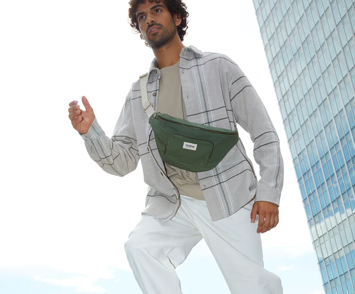 HINDBAG || Sac banane XL Sofia – Olive