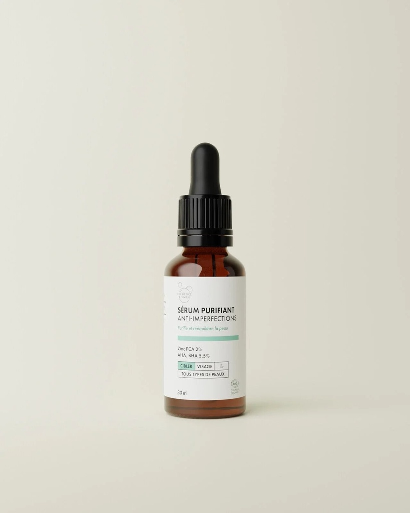 CLÉMENCE ET VIVIEN || Sérum Purifiant Anti-Imperfections – 30 ml