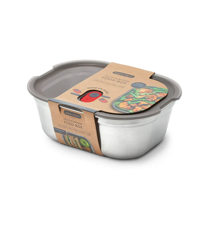 BLACK+BLUM || Boîte à Repas Rectangulaire Inox Micro-ondable – 900 ml