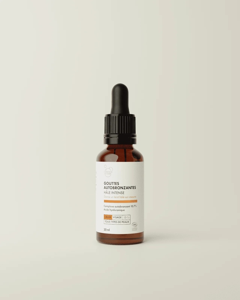 CLÉMENCE ET VIVIEN || Gouttes Autobronzantes Hâle Intense – 30 ml