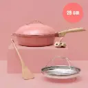 COOKUT || La Fabuleuse Poêle 8 En 1 – 28 Cm – Pivoine 