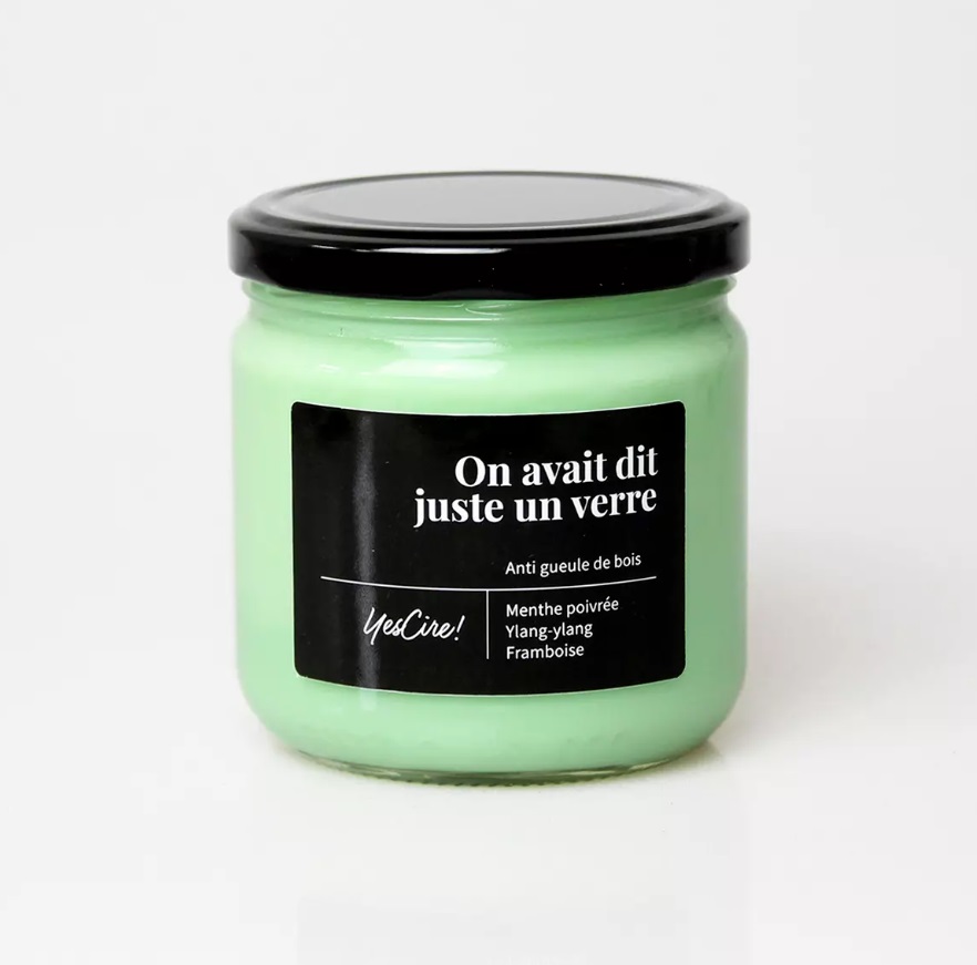 YESCIRE | On avait dit juste un verre | Bougie "anti gueule de bois"