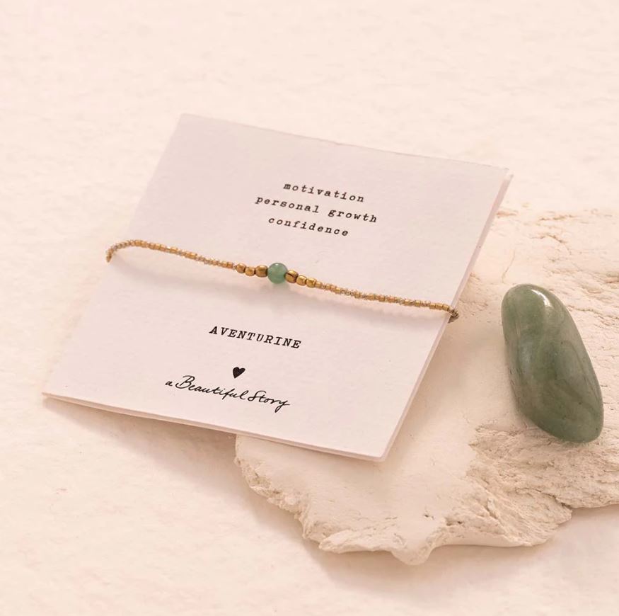 A Beautiful Story || Bracelet Iris Aventurine – Or