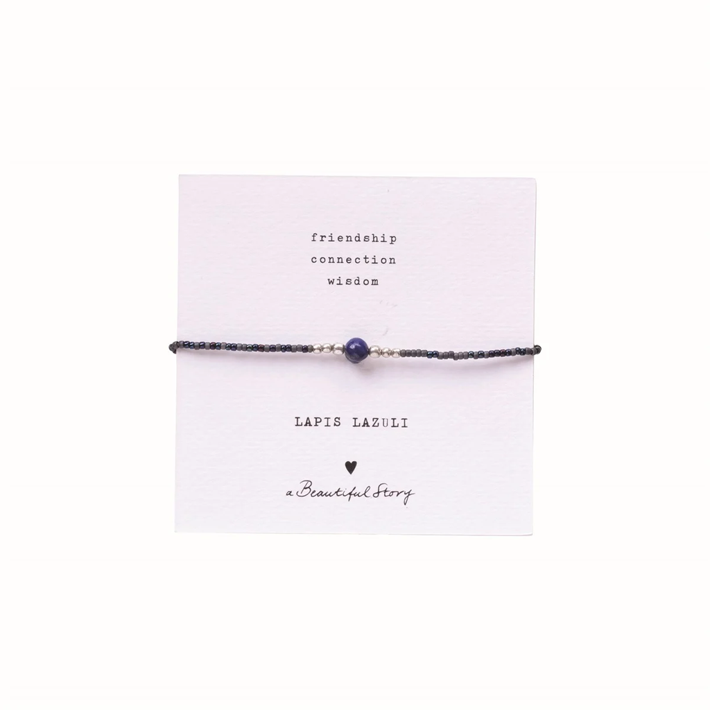A Beautiful Story || Bracelet Iris Card Lapis-Lazuli – Argenté