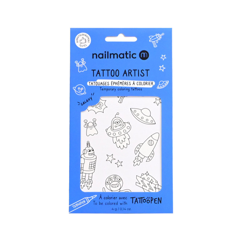 Nailmatic | 12 Tatouages à colorier - Galaxy