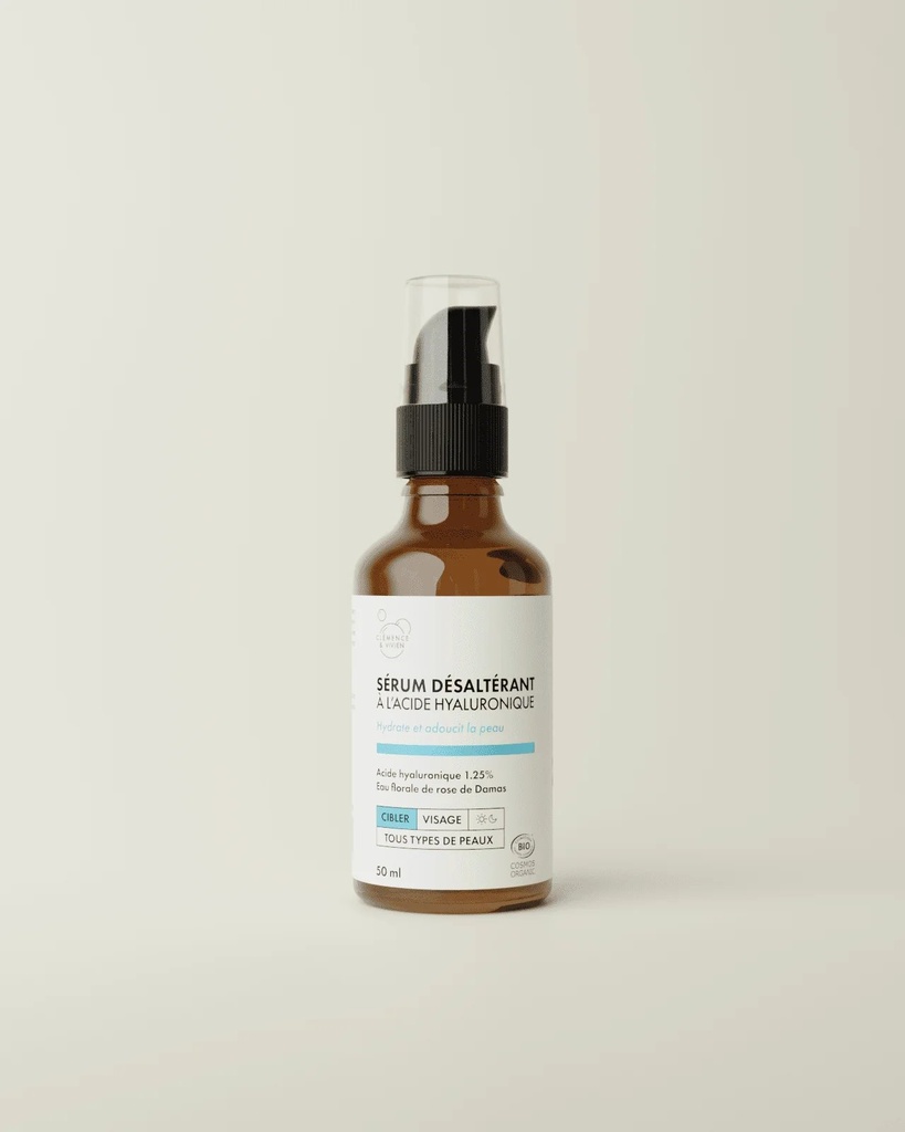 CLÉMENCE ET VIVIEN || Sérum Désaltérant à l’Acide Hyaluronique – 50 ml