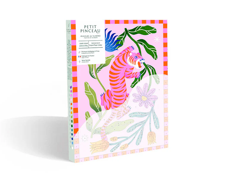 LA PETITE ÉPICERIE || Coffret Peinture Au Numéro – Tigre Fleuri Par Limistic 