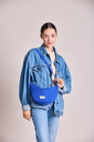 HINDBAG || Sac banane demi-lune Andrea – Bleu électrique