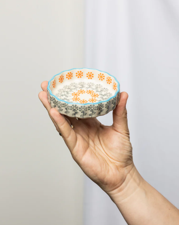 TRANQUILLO || Plat à tartelette FLORAL – 11 cm