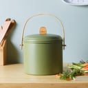 PEBBLY || Seau à compost avec filtre anti-odeurs 7L – Vert olive
