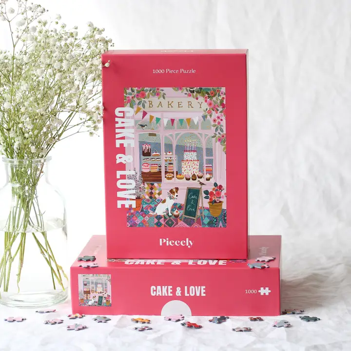 PIECELY | Puzzle Cake & love, 1000 pièces