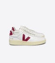 [VEJ-W24W-VD2003657A370-EXTRA-WHITE_MARSALA] Veja | Baskets V-90 Leather White Marsala - Femme (37)