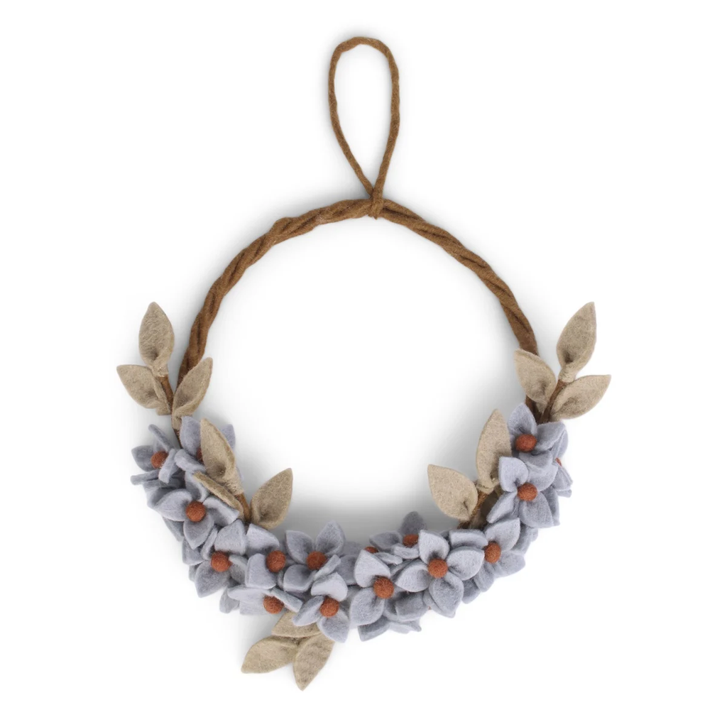 GRY & SIF || Couronne de fleurs – Bleu poudré