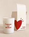 EMOI-EMOI | La bougie L'amour est déclaré en cire végétale