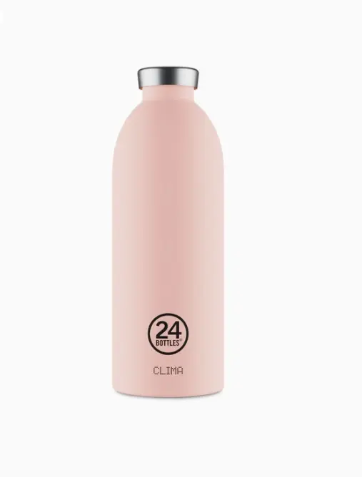 24 BOTTLES || Bouteille Inox Clima Isotherme 850 ml – Rose Poudré