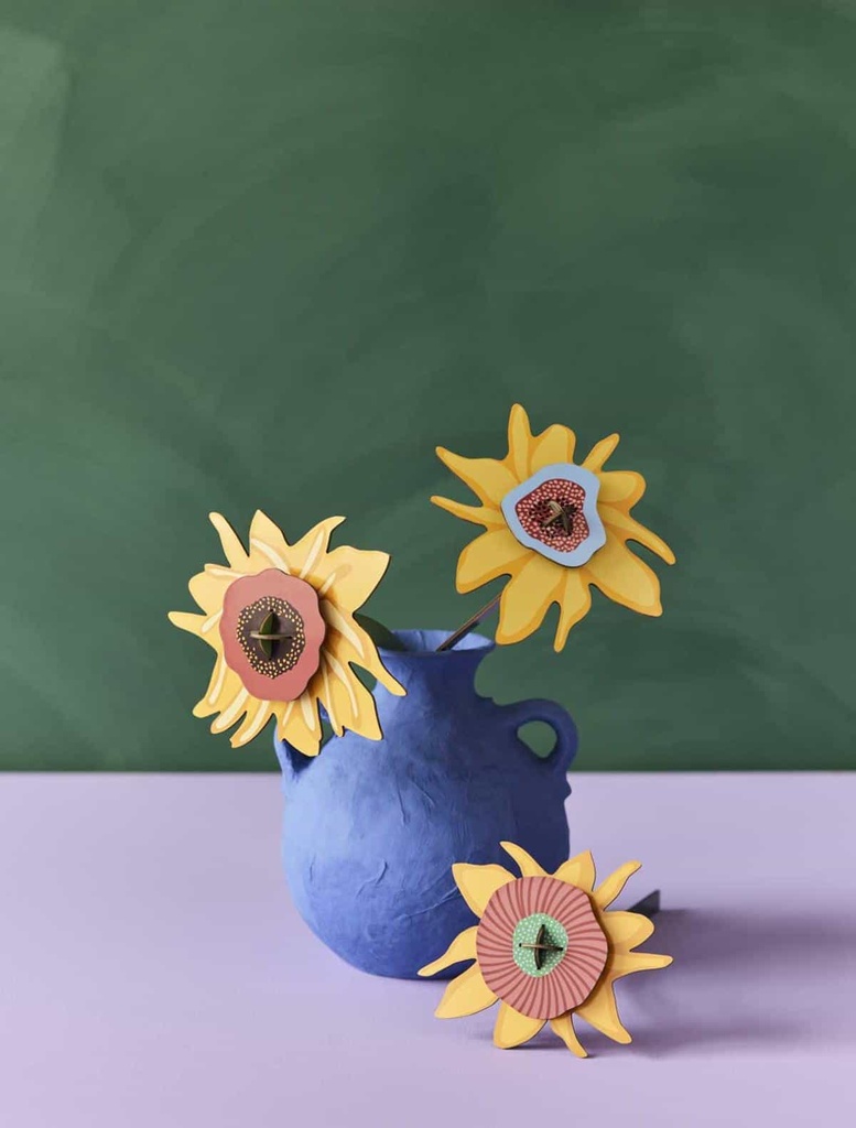 Studio Roof | Bouquet d'artiste en carton recyclé - Les tournesols de Van Gogh