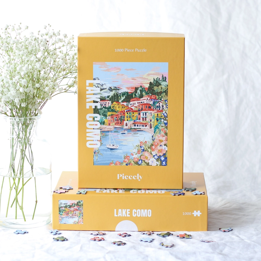 PIECELY || Puzzle – Lac de Côme – 1000 Pièces