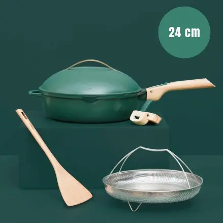 COOKUT || La Fabuleuse Poêle 8 En 1 – 24 Cm – Canopée 