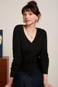 [KIN-S25W-0705000101-Black-XS] KING LOUIE | Cardigan ajouré motif cœur - Black (-XS-)